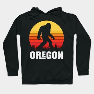 Oregon Bigfoot, Oregon Sasquatch Creature, Cryptid Sunset Hoodie